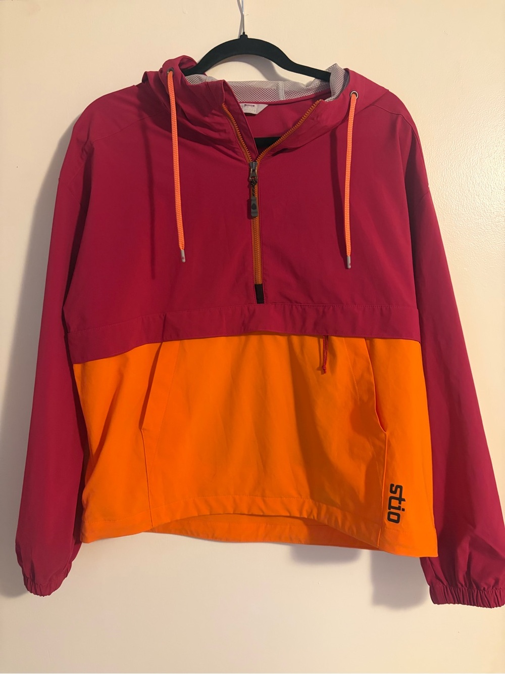 Stio Hooded Two-Tone Pullover Jacket Size M